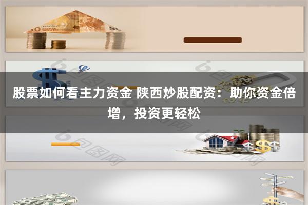 股票如何看主力资金 陕西炒股配资：助你资金倍增，投资更轻松