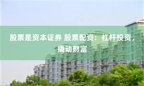 股票是资本证券 股票配资：杠杆投资，撬动财富